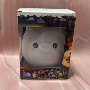 Cute White Pig Night Light